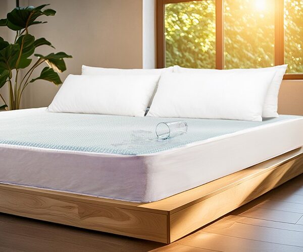 AL Saad Home Waterproof Cooling Mattress Protector ( 180 X 200 ) cm - White